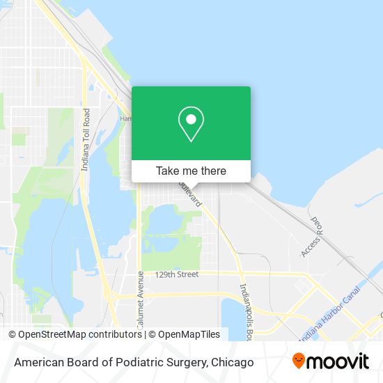 American Board of Podiatric Surgery map