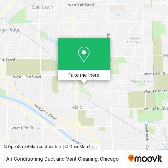 Air Conditioning Duct and Vent Cleaning map