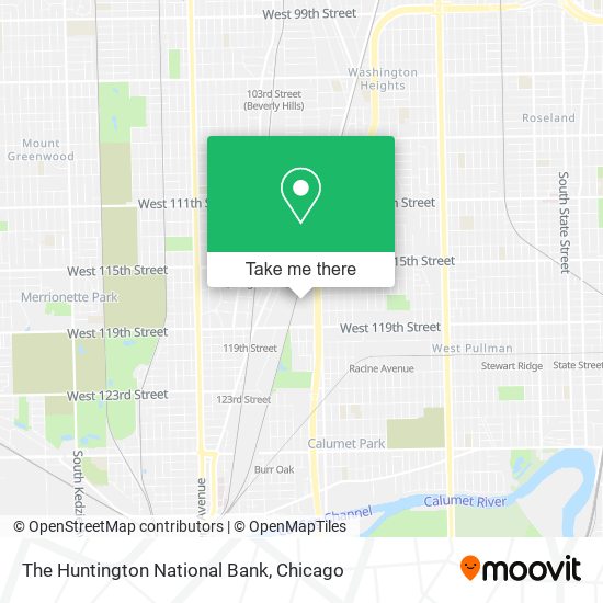 The Huntington National Bank map