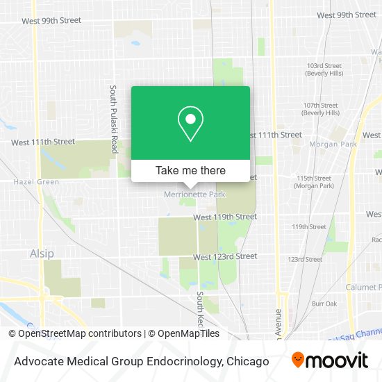 Advocate Medical Group Endocrinology map