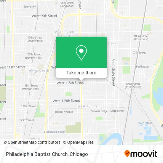 Mapa de Philadelphia Baptist Church