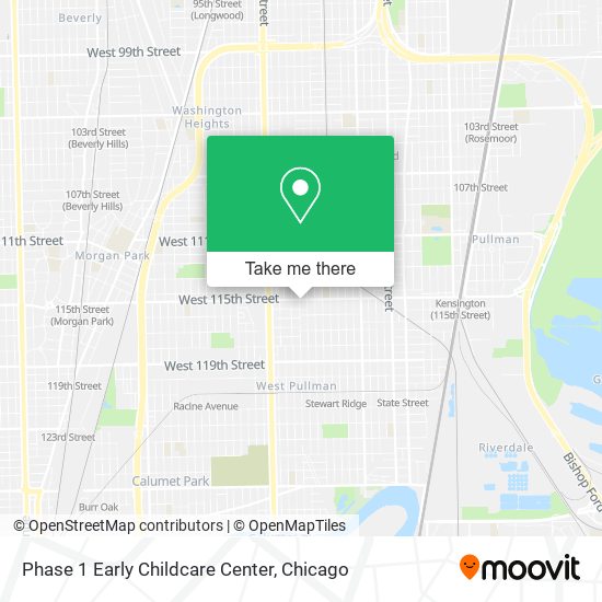 Phase 1 Early Childcare Center map