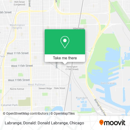 Labrange, Donald: Donald Labrange map