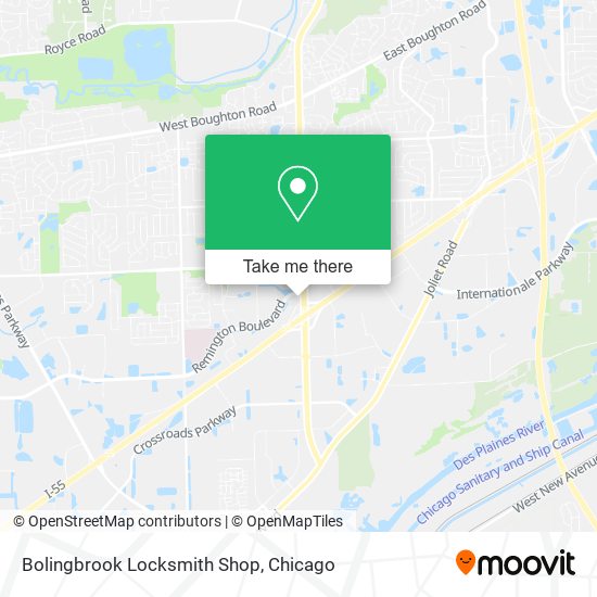 Bolingbrook Locksmith Shop map