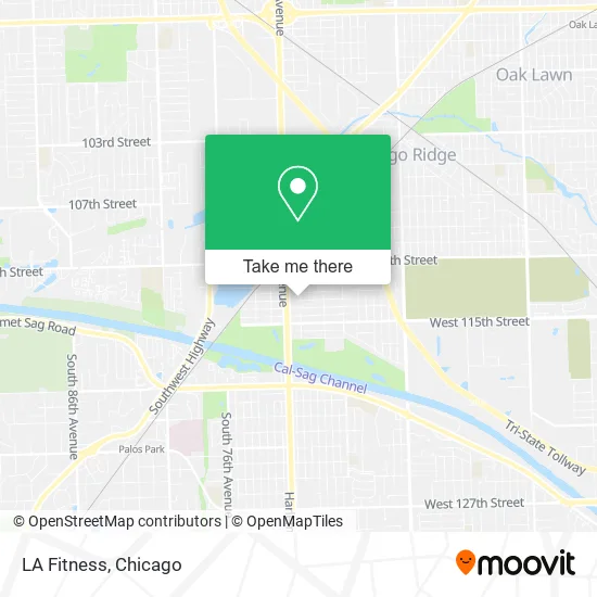 LA Fitness map