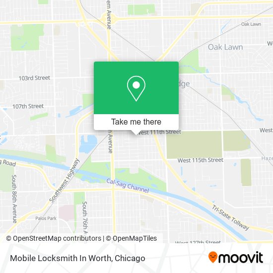 Mapa de Mobile Locksmith In Worth
