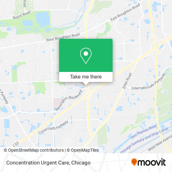 Concentration Urgent Care map