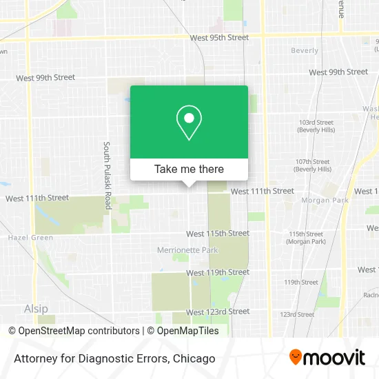 Attorney for Diagnostic Errors map