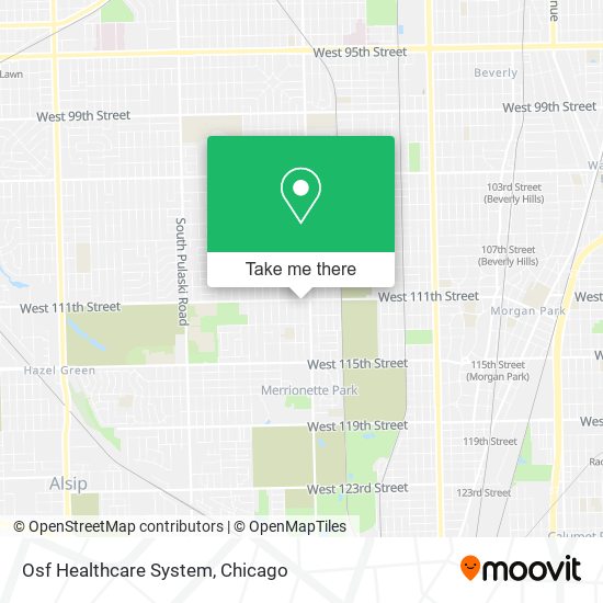 Mapa de Osf Healthcare System