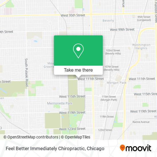 Feel Better Immediately Chiropractic map