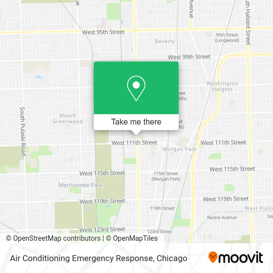 Air Conditioning Emergency Response map