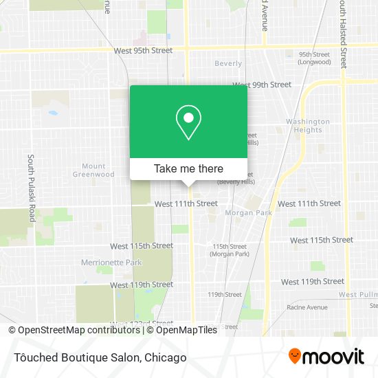 Mapa de Tôuched Boutique Salon