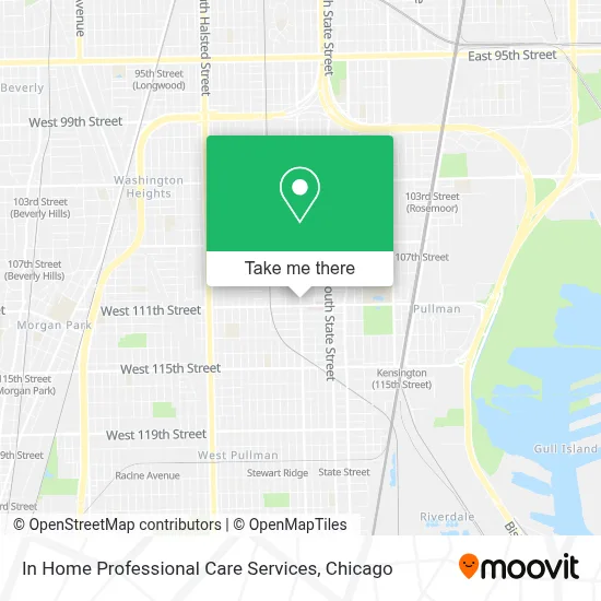 In Home Professional Care Services map