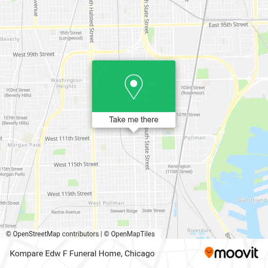 Kompare Edw F Funeral Home map