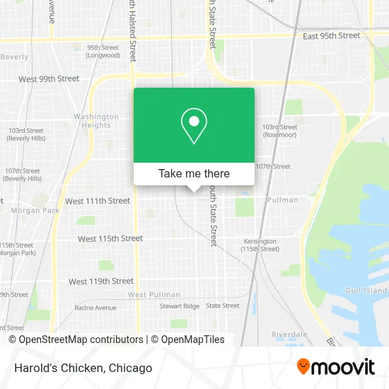 Harold's Chicken map
