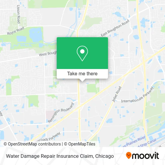 Water Damage Repair Insurance Claim map