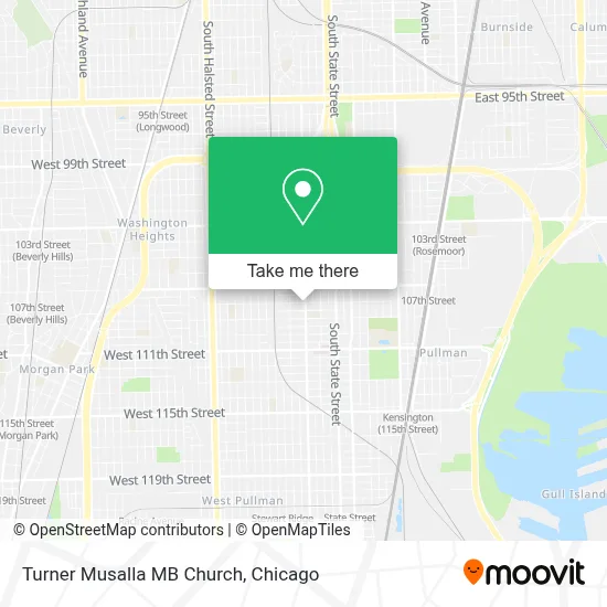 Turner Musalla MB Church map
