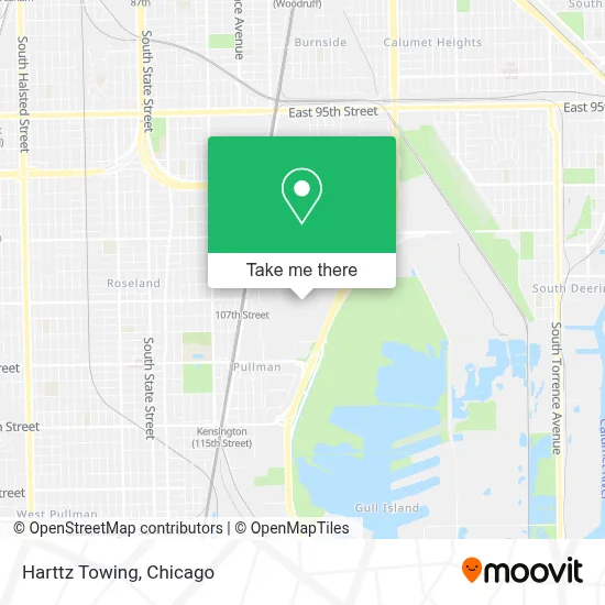 Harttz Towing map