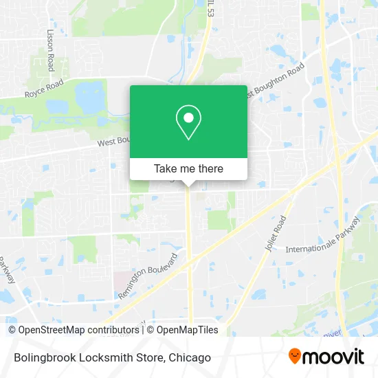 Bolingbrook Locksmith Store map