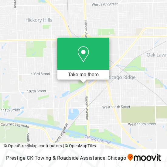Prestige CK Towing & Roadside Assistance map