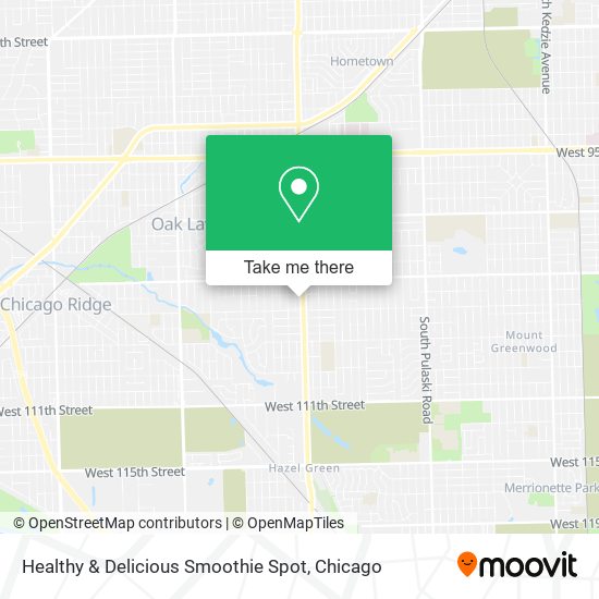 Healthy & Delicious Smoothie Spot map