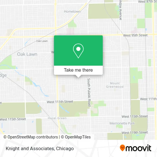 Knight and Associates map