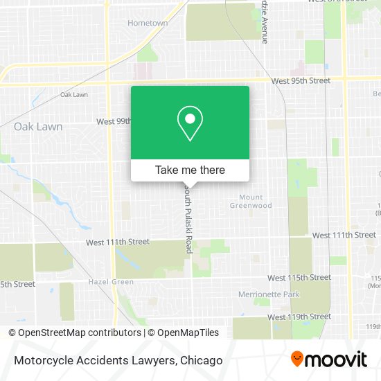 Mapa de Motorcycle Accidents Lawyers