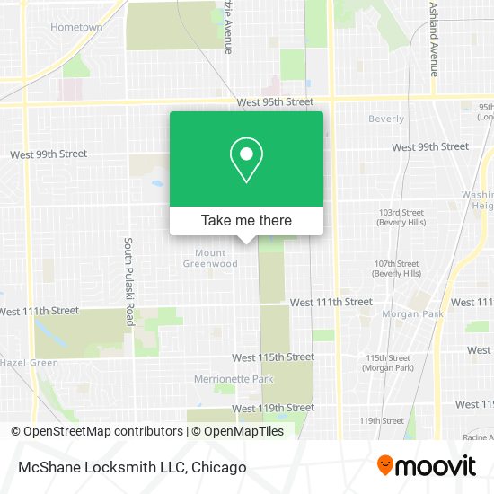 Mapa de McShane Locksmith LLC