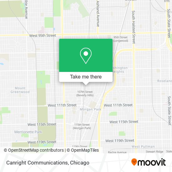 Canright Communications map