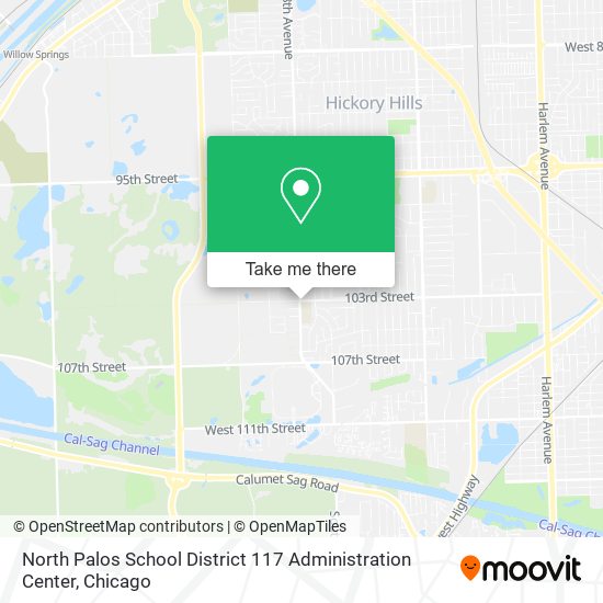 Mapa de North Palos School District 117 Administration Center