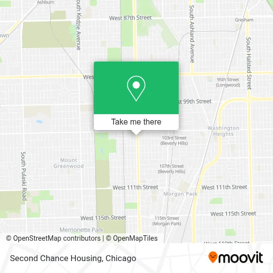 Second Chance Housing map