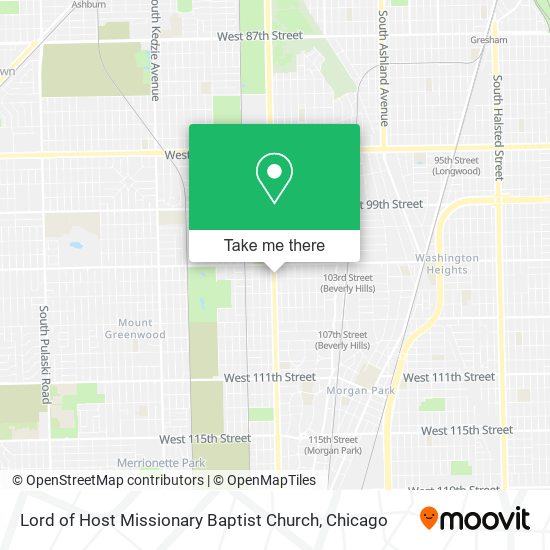 Mapa de Lord of Host Missionary Baptist Church