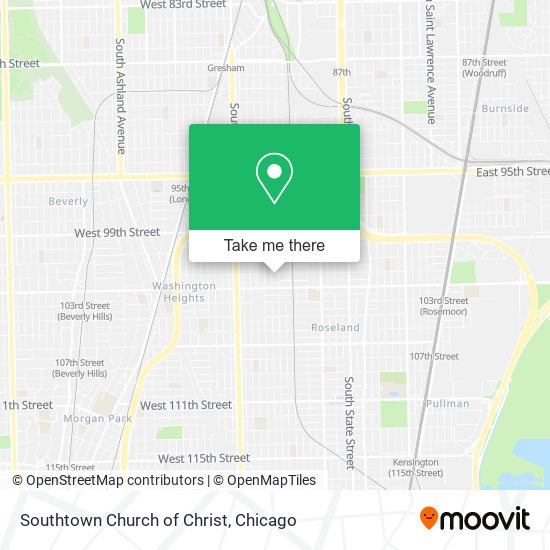 Southtown Church of Christ map