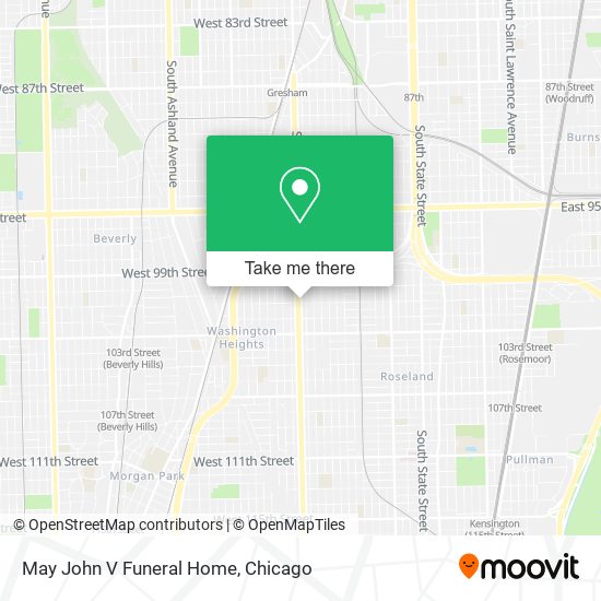 May John V Funeral Home map