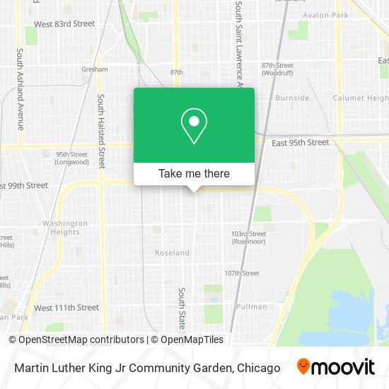 Martin Luther King Jr Community Garden map
