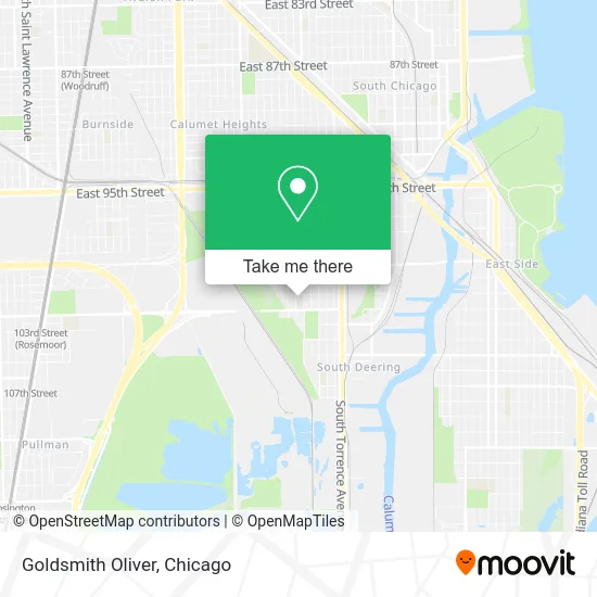 Goldsmith Oliver map