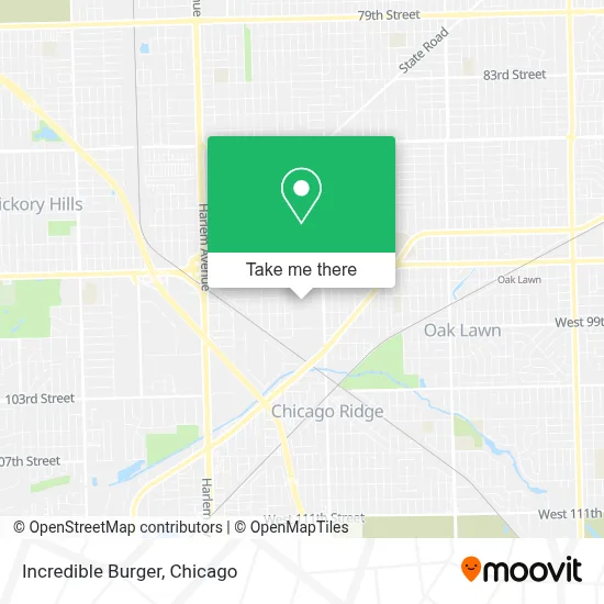 Incredible Burger map