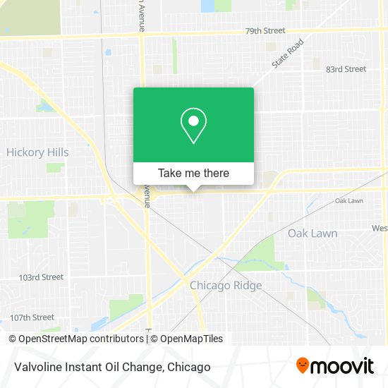 Mapa de Valvoline Instant Oil Change