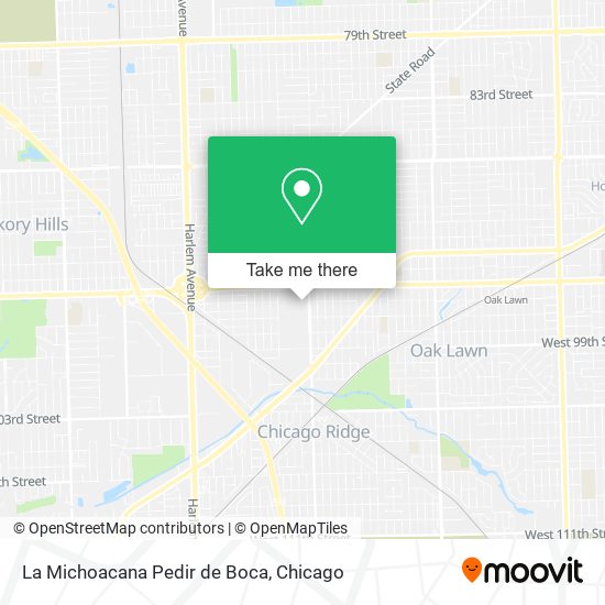 Mapa de La Michoacana Pedir de Boca