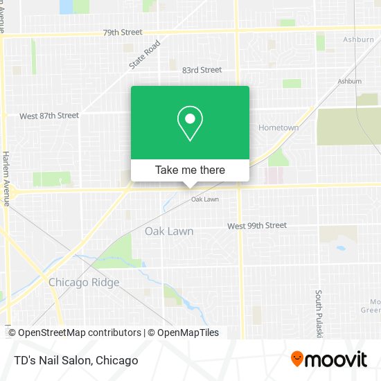 Mapa de TD's Nail Salon