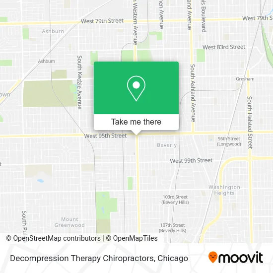 Decompression Therapy Chiropractors map