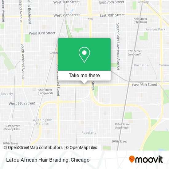 Latou African Hair Braiding map