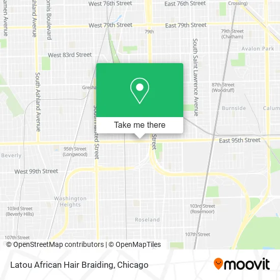 Latou African Hair Braiding map