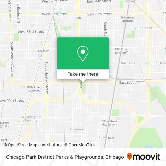 Mapa de Chicago Park District Parks & Playgrounds