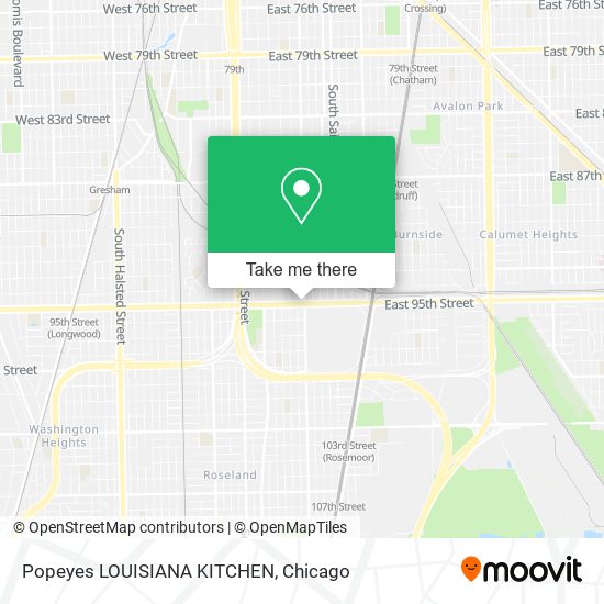Popeyes LOUISIANA KITCHEN map