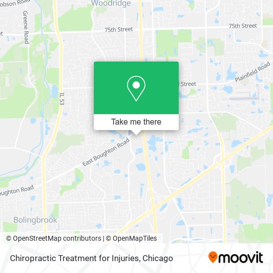 Chiropractic Treatment for Injuries map