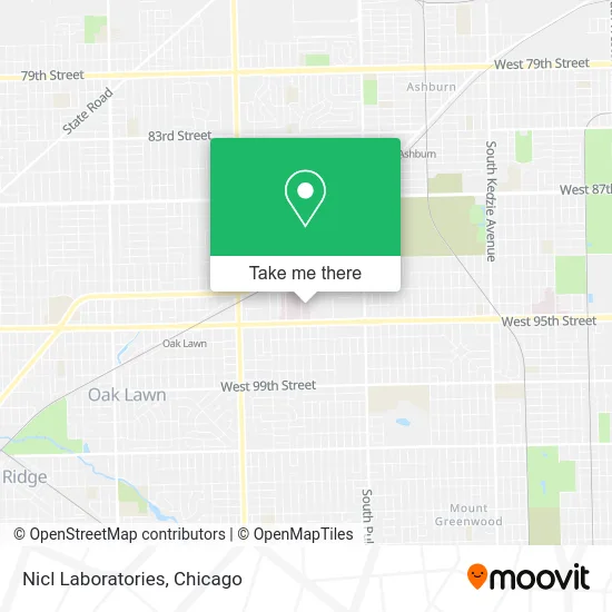 Nicl Laboratories map