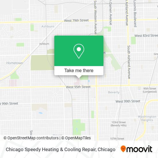 Chicago Speedy Heating & Cooling Repair map