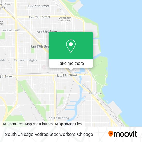 Mapa de South Chicago Retired Steelworkers