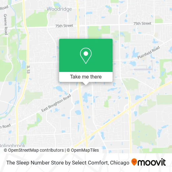 The Sleep Number Store by Select Comfort map